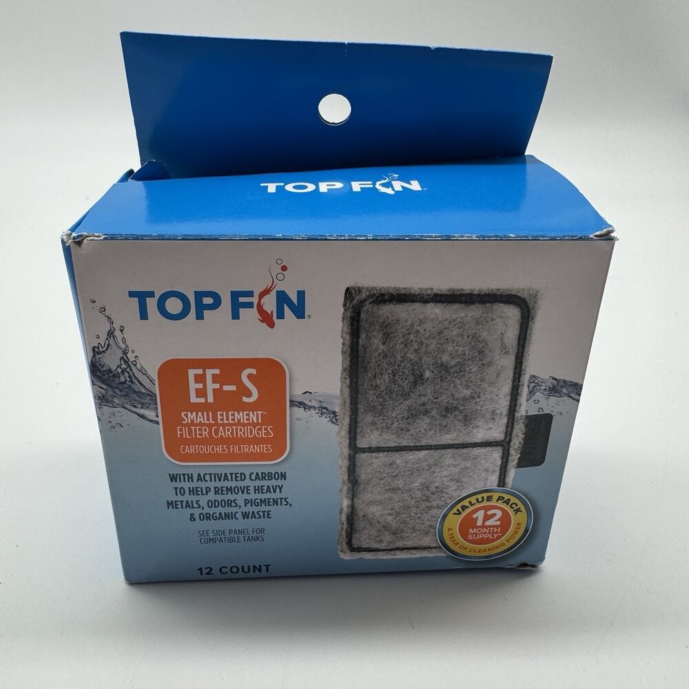 Top Fin EF-S Small Element Filter Cartridges 10 Count Open Box